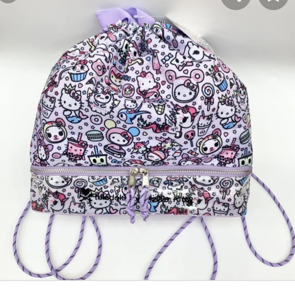 NWT TOKIDOKI FOR HELLO KITTY DRAWSTRING BAG